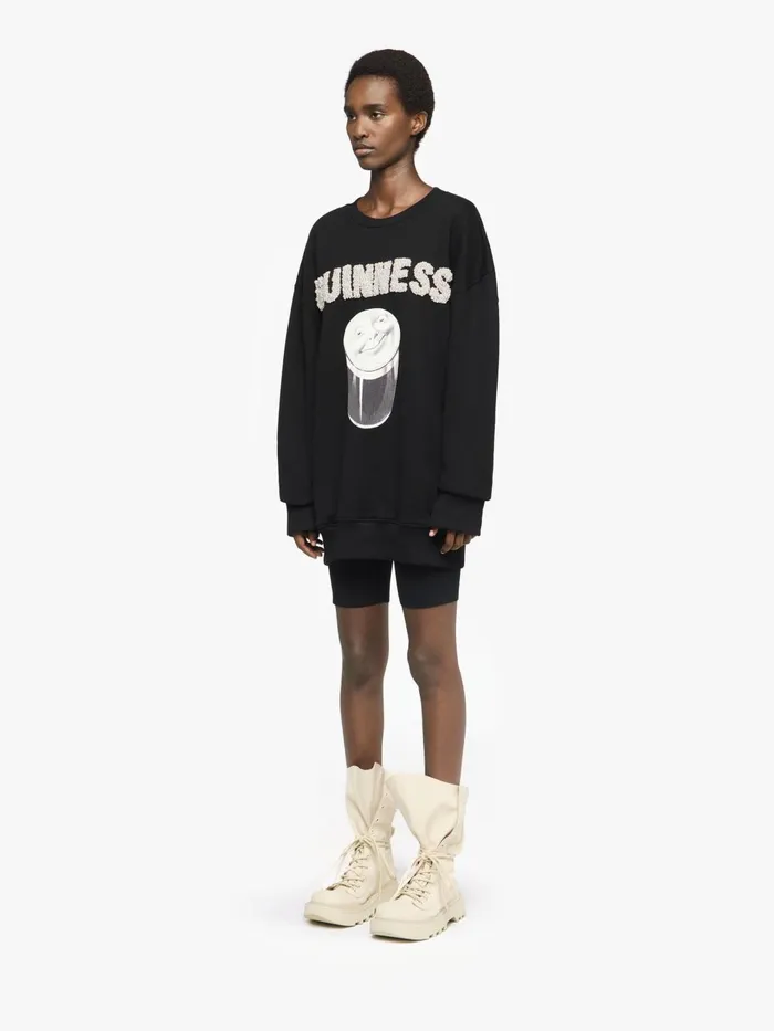 Women Sweatshirt and Hoodies JW Anderson JW ANDERSON X GUINNESS SWEATSHIRT Black Women Sweatshirt and Hoodies JW Anderson JW ANDERSON X GUINNESS SWEATSHIRT Black