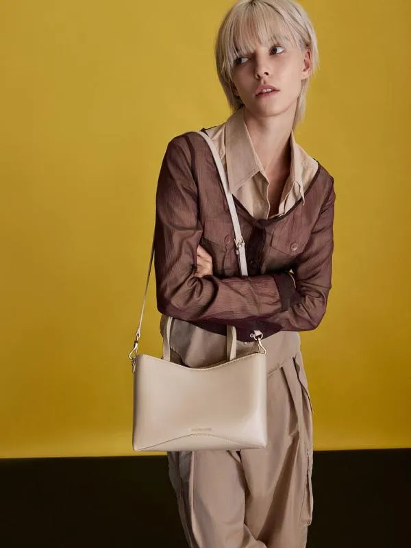 Women Sybill Tote Bag 8211 Oat CHARLES and KEITH Tote Bags