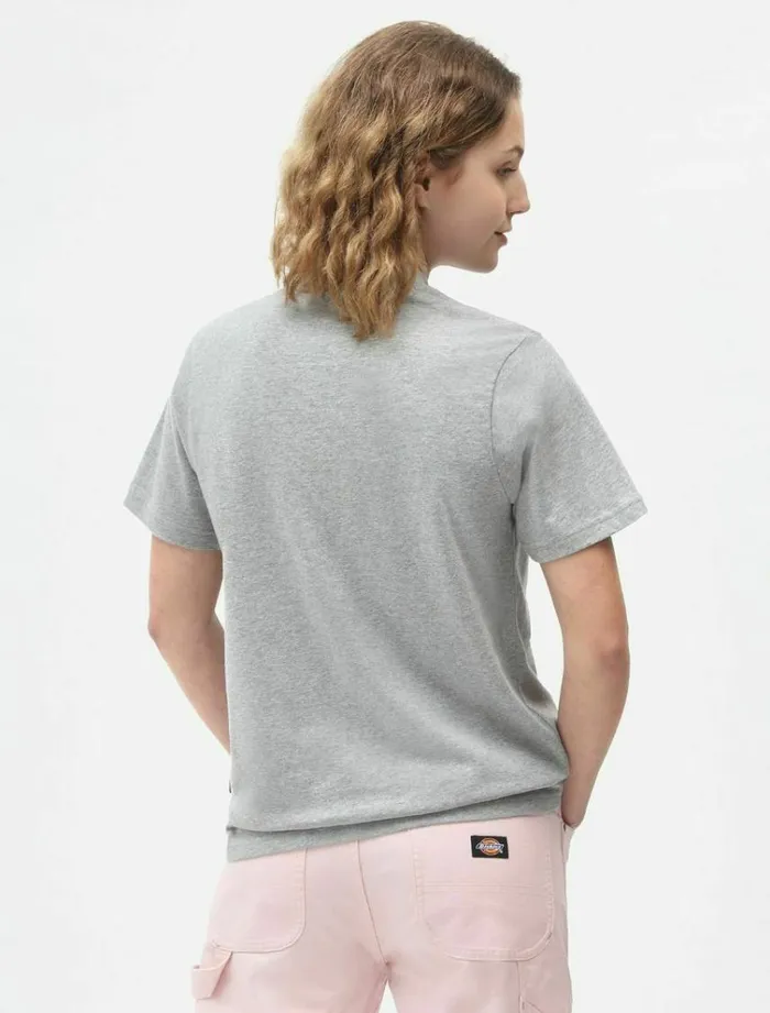 Women TShirts and Tops Dickies Icon Logo TShirt Grey Melange