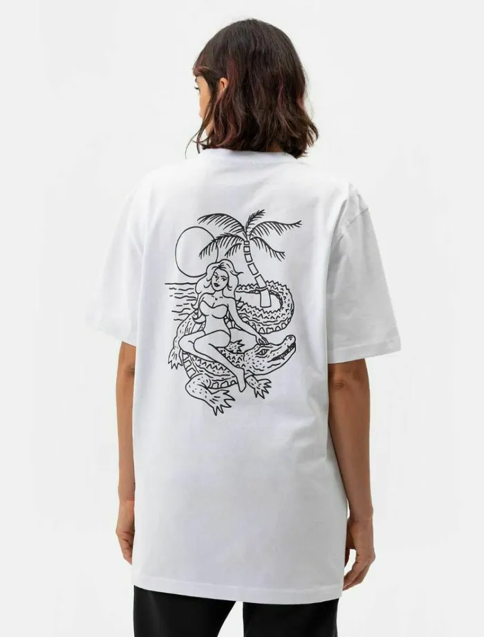 Women TShirts and Tops Dickies Jamie Foy Graphic TShirt White