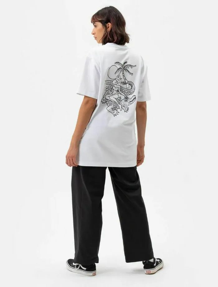 Women TShirts and Tops Dickies Jamie Foy Graphic TShirt White