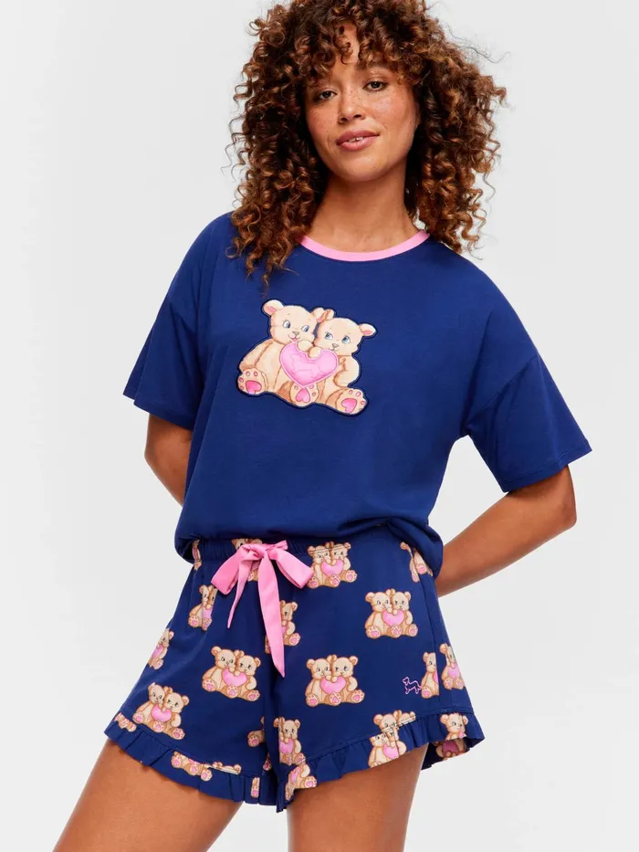 Women Teddy Flutter Mini Short Multi Peter Alexander Shorts