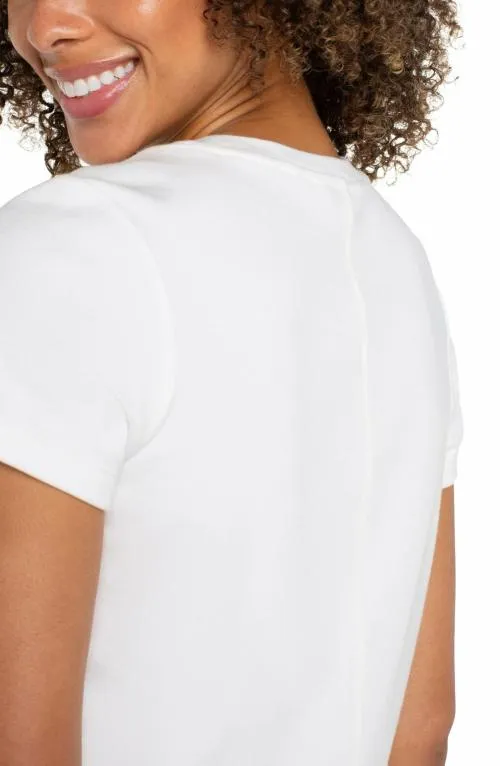 Women Tees Liverpool Los Angeles Short Sleeve Crew Neck Tee White