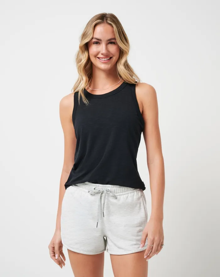 Women Tees TravisMathew WOMENS CLOUD TANK 20 Black
