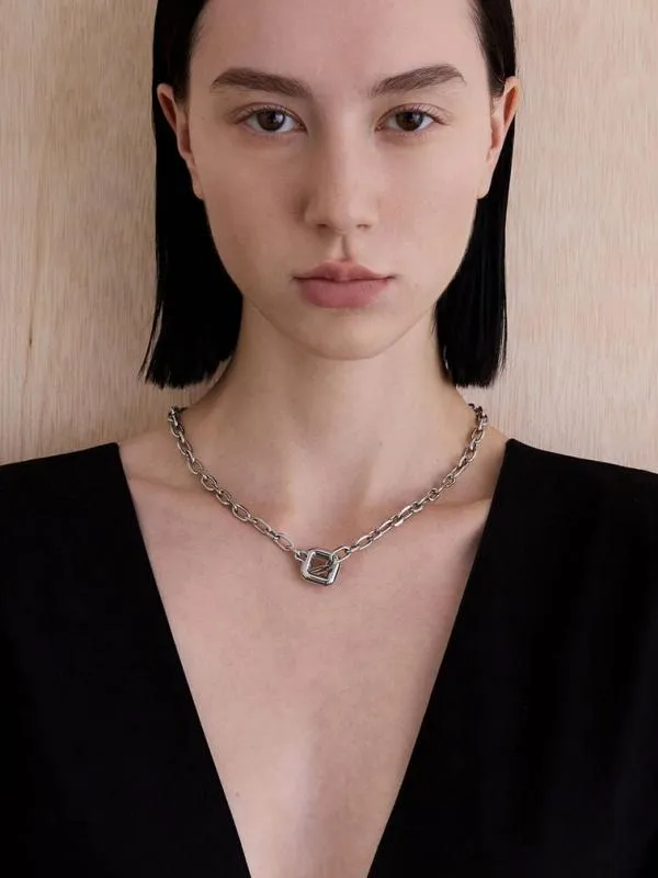 Women ToggleClasp ChainLink Necklace 8211 Silver CHARLES and KEITH Necklaces Women ToggleClasp ChainLink Necklace 8211 Silver CHARLES and KEITH Necklaces