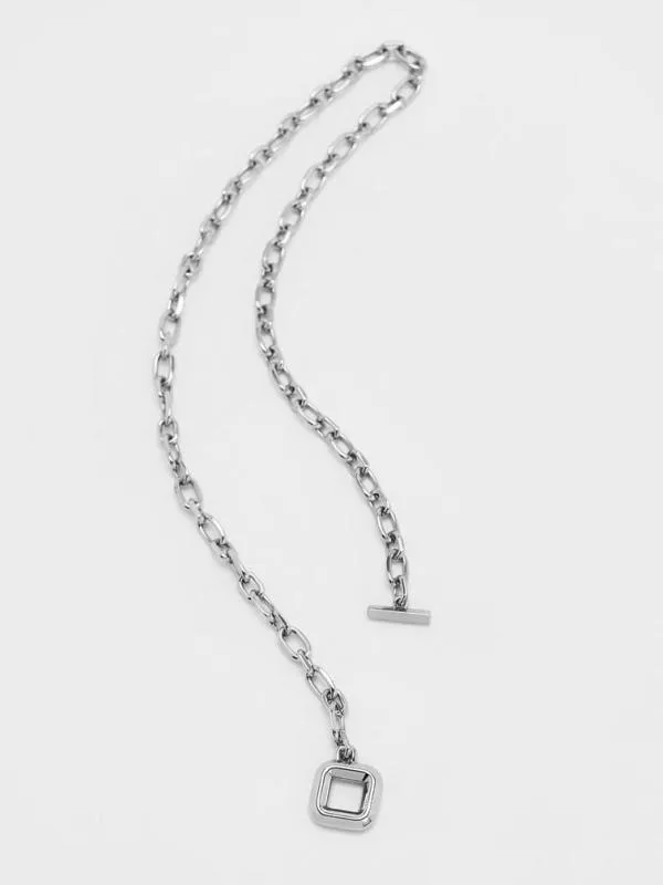 Women ToggleClasp ChainLink Necklace 8211 Silver CHARLES and KEITH Necklaces Women ToggleClasp ChainLink Necklace 8211 Silver CHARLES and KEITH Necklaces