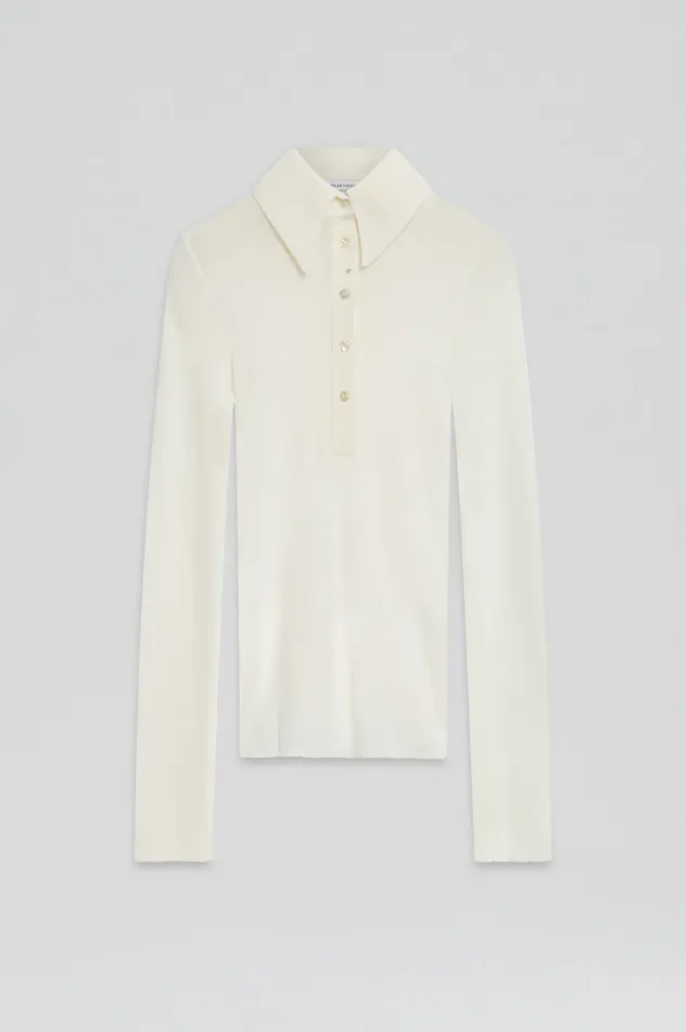 Women Tops Scanlan Theodore BABYWOOL SHIRT IVORY ALL