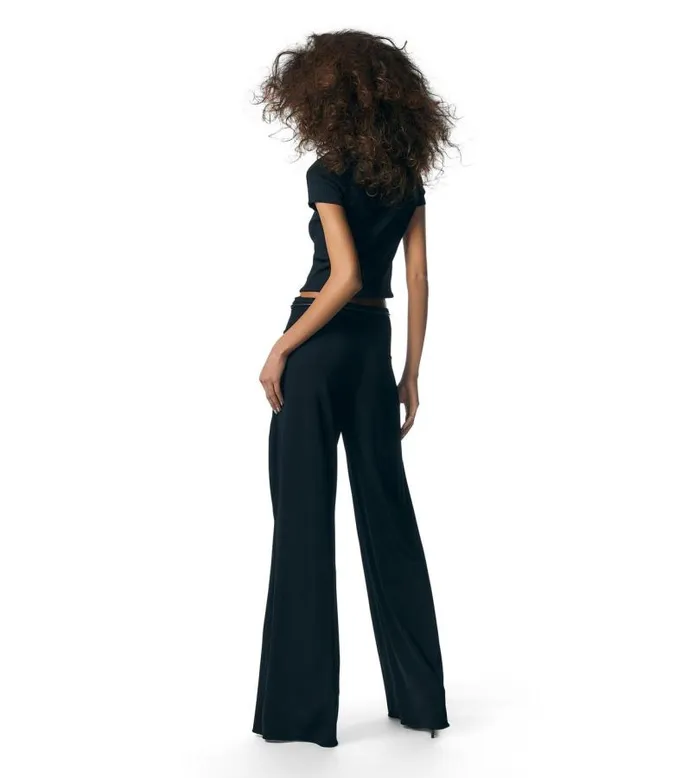 Women Tops Tom Ford Fine Silk Rib TShirt Black Women Tops Tom Ford Fine Silk Rib TShirt Black