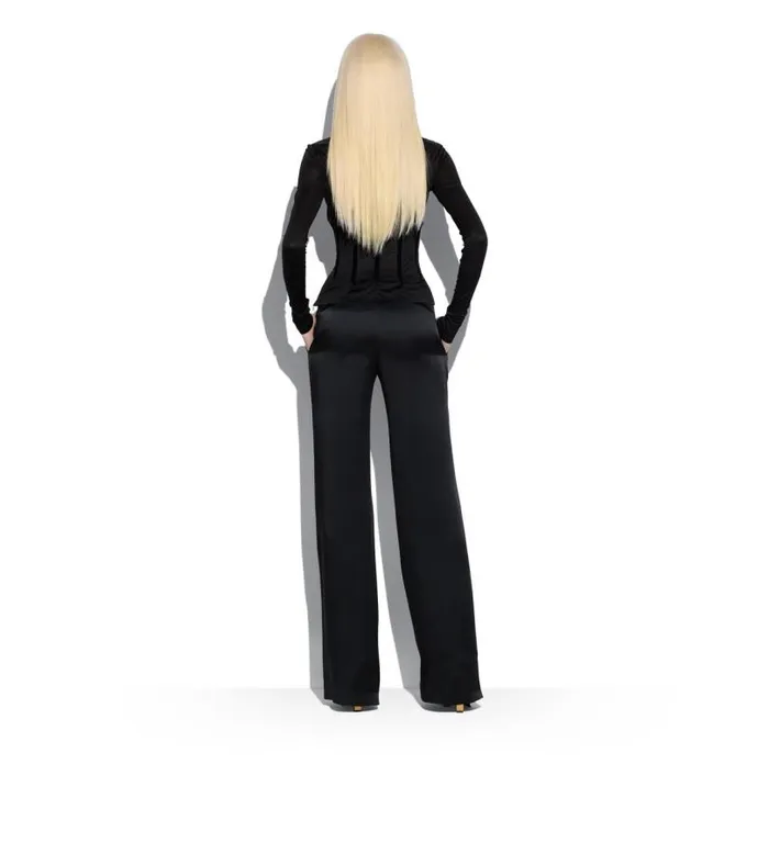 Women Tops Tom Ford Silk Jersey Corset Top Black Women Tops Tom Ford Silk Jersey Corset Top Black