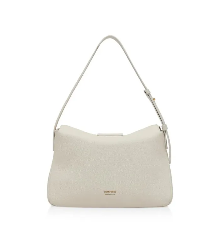 Women Totes Tom Ford Grain Leather Tf Mini Hobo Chalk Women Totes Tom Ford Grain Leather Tf Mini Hobo Chalk