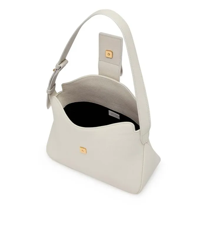 Women Totes Tom Ford Grain Leather Tf Mini Hobo Chalk Women Totes Tom Ford Grain Leather Tf Mini Hobo Chalk