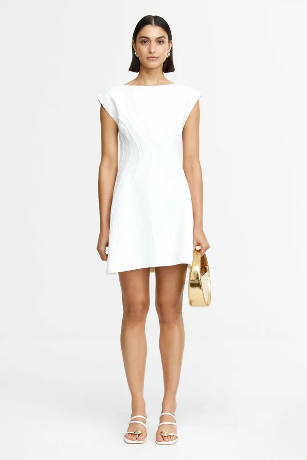 Women TREVEN MINI DRESS Ivory Acler Mini Dresses