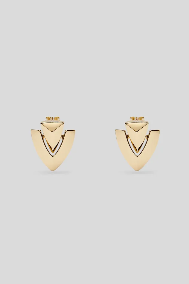 Women TRIANGLE SWING EARRINGS LIGHTGOLD Jewelry Scanlan Theodore Women TRIANGLE SWING EARRINGS LIGHTGOLD Jewelry Scanlan Theodore