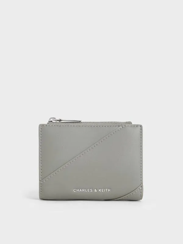 Women Trin StitchTrim Wallet 8211 Grey CHARLES and KEITH Small Wallets