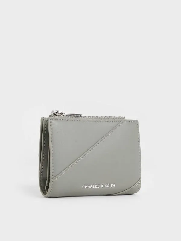 Women Trin StitchTrim Wallet 8211 Grey CHARLES and KEITH Small Wallets