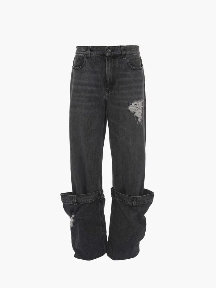 Women Trousers and Shorts JW Anderson BUCKET DENIM JEANS Grey