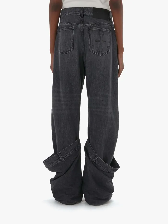 Women Trousers and Shorts JW Anderson BUCKET DENIM JEANS Grey