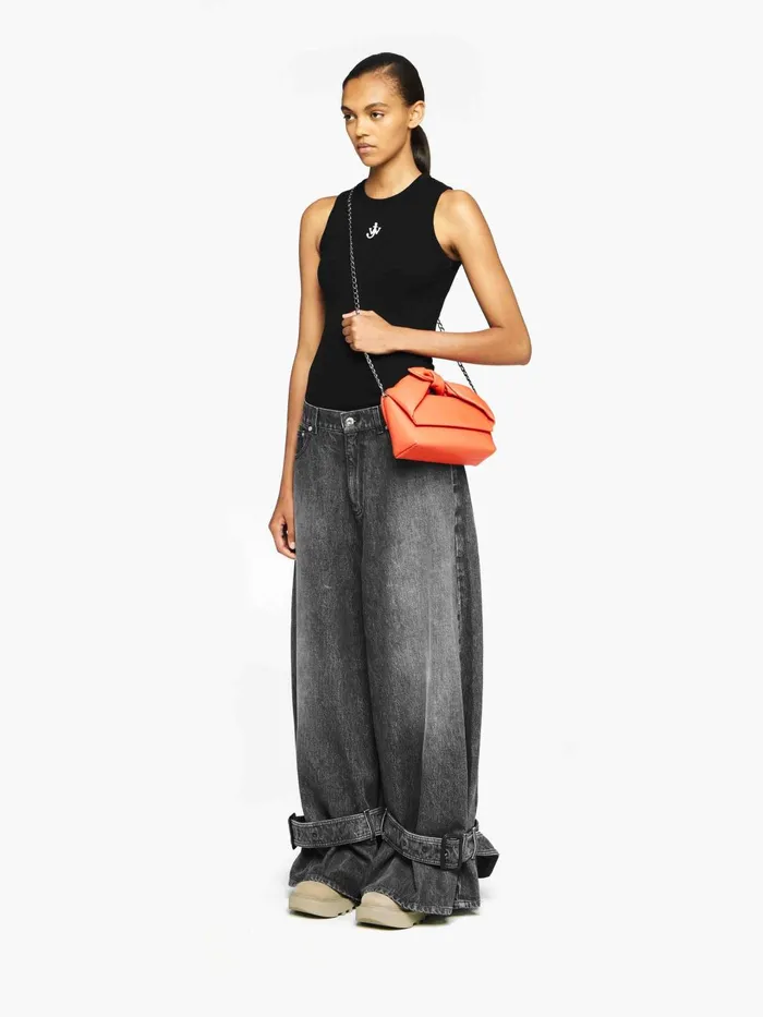 Women Trousers and Shorts JW Anderson BUCKLED CUFF DENIM JEANS Grey Women Trousers and Shorts JW Anderson BUCKLED CUFF DENIM JEANS Grey