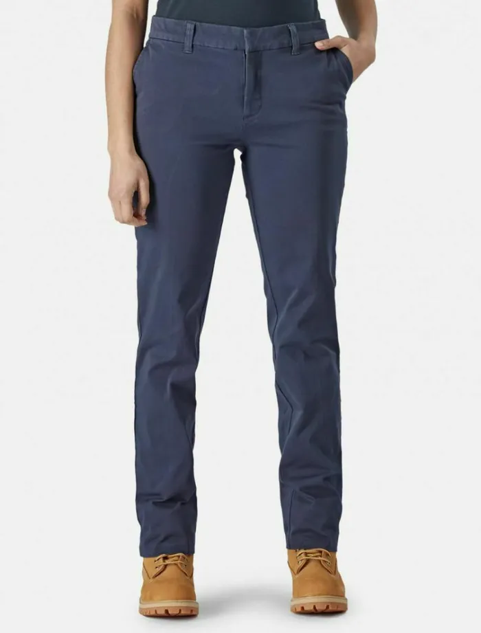Women Trousers Dickies Perfect Fit Trousers Navy Blue