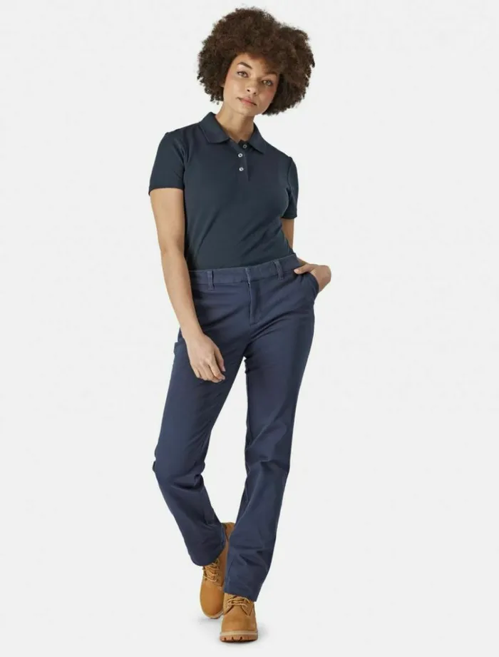 Women Trousers Dickies Perfect Fit Trousers Navy Blue