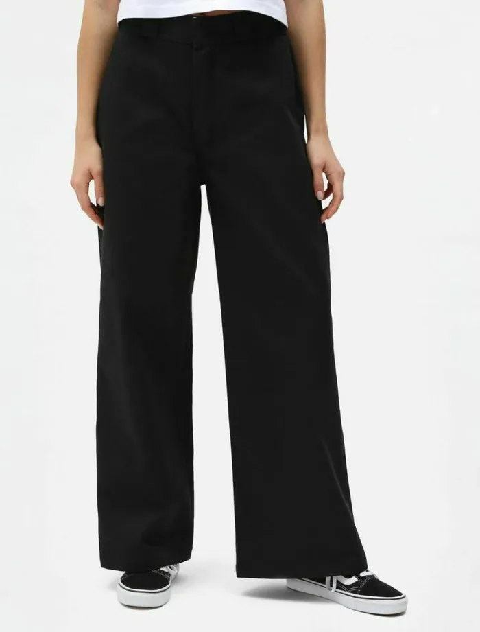 Women Trousers Dickies Winnsboro Wide Leg Pant Black
