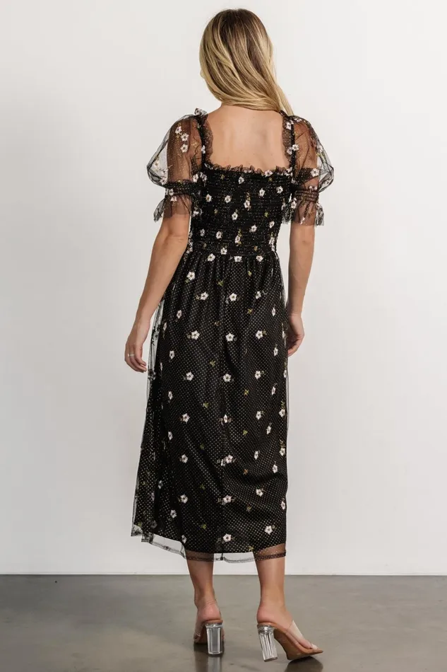 Women Tulle Styles Baltic Born Emilia Embroidered Dress Black