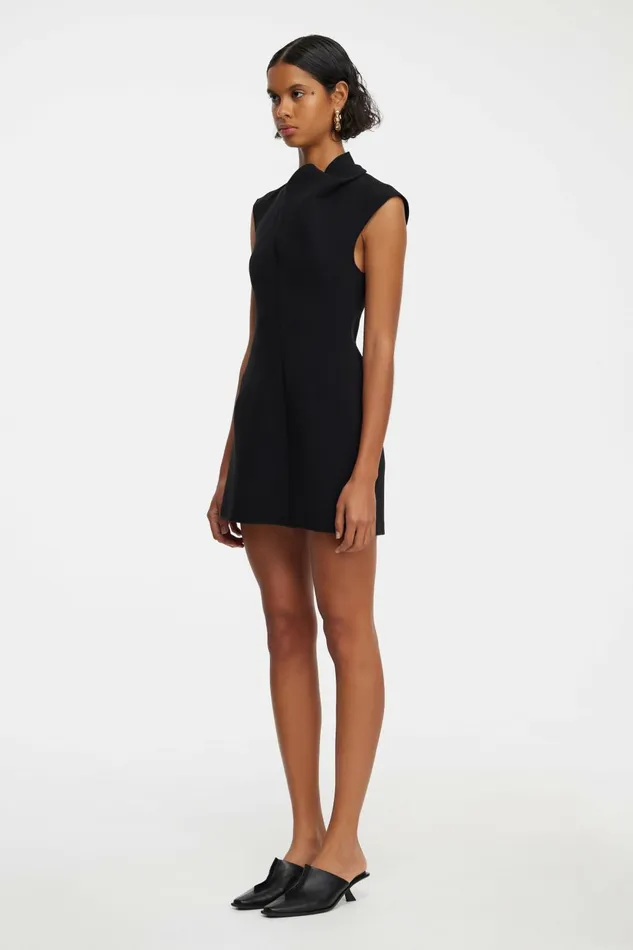 Women WARFIELD MINI DRESS Black Acler Mini Dresses