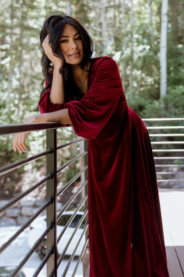 Women Wedding Guest Baltic Born Adelita Velvet Maxi Dress Merlot Women Wedding Guest Baltic Born Adelita Velvet Maxi Dress Merlot
