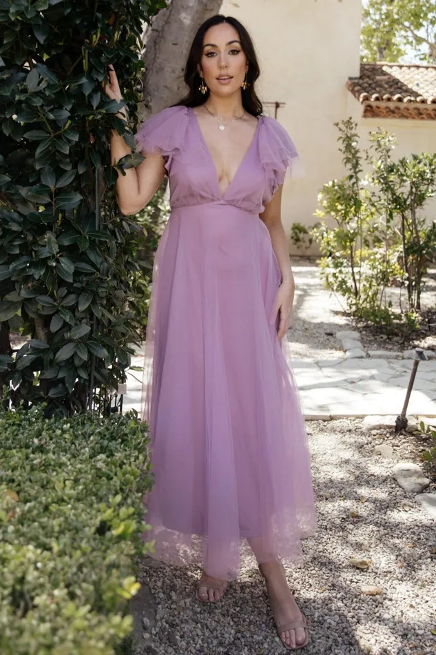 Women Wedding Guest Baltic Born Annabella Tulle Dress Lavender