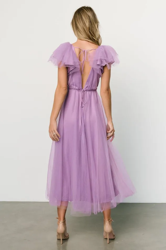 Women Wedding Guest Baltic Born Annabella Tulle Dress Lavender Women Wedding Guest Baltic Born Annabella Tulle Dress Lavender