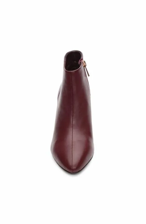 Women Wedges and Espadrilles Liverpool Los Angeles Lax Bootie With Chop Out Wedge Bordeaux