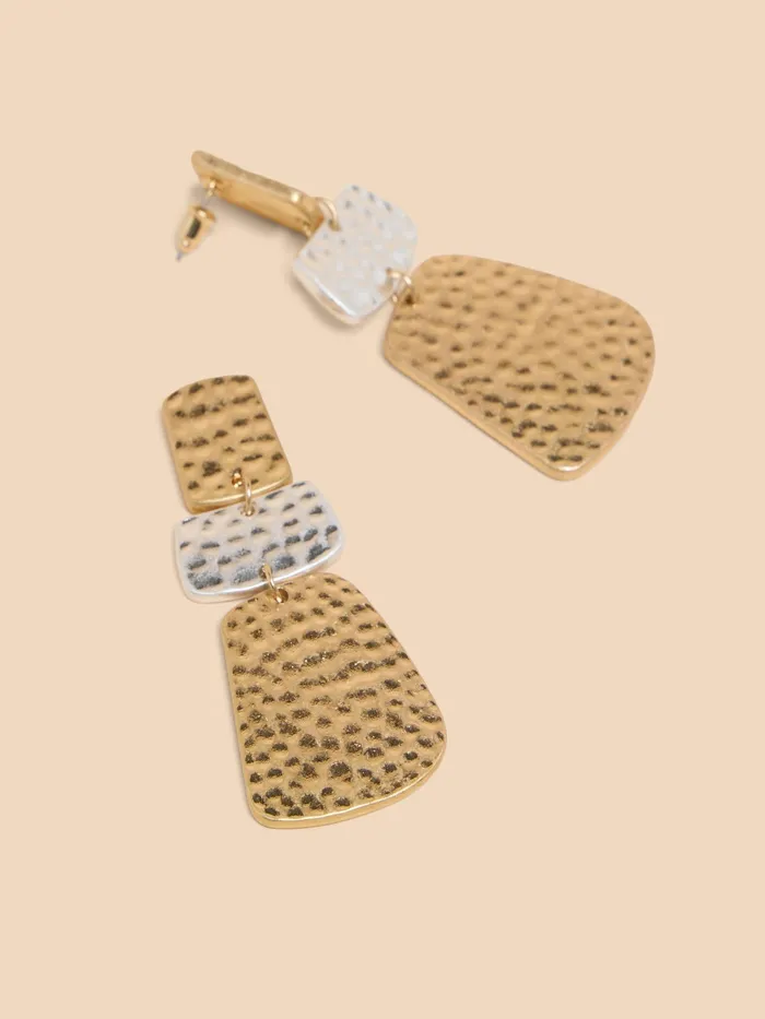 Women White Stuff Accessories Liv Hammered Drop Earrings Women White Stuff Accessories Liv Hammered Drop Earrings
