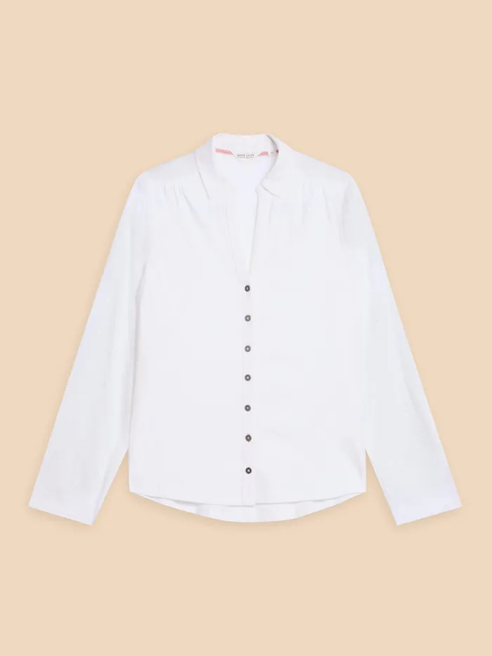 Women White Stuff Clothing ANNIE MIX JERSEY SHIRT Women White Stuff Clothing ANNIE MIX JERSEY SHIRT