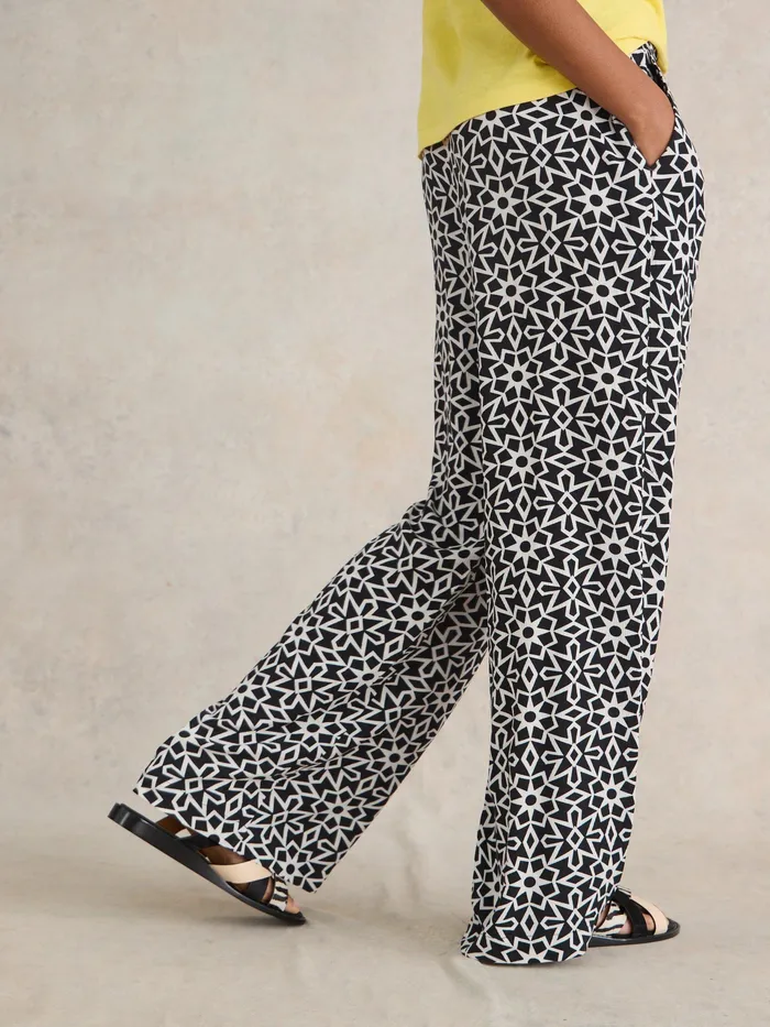Women White Stuff Clothing Belle Crinkle Wide Leg Trouser