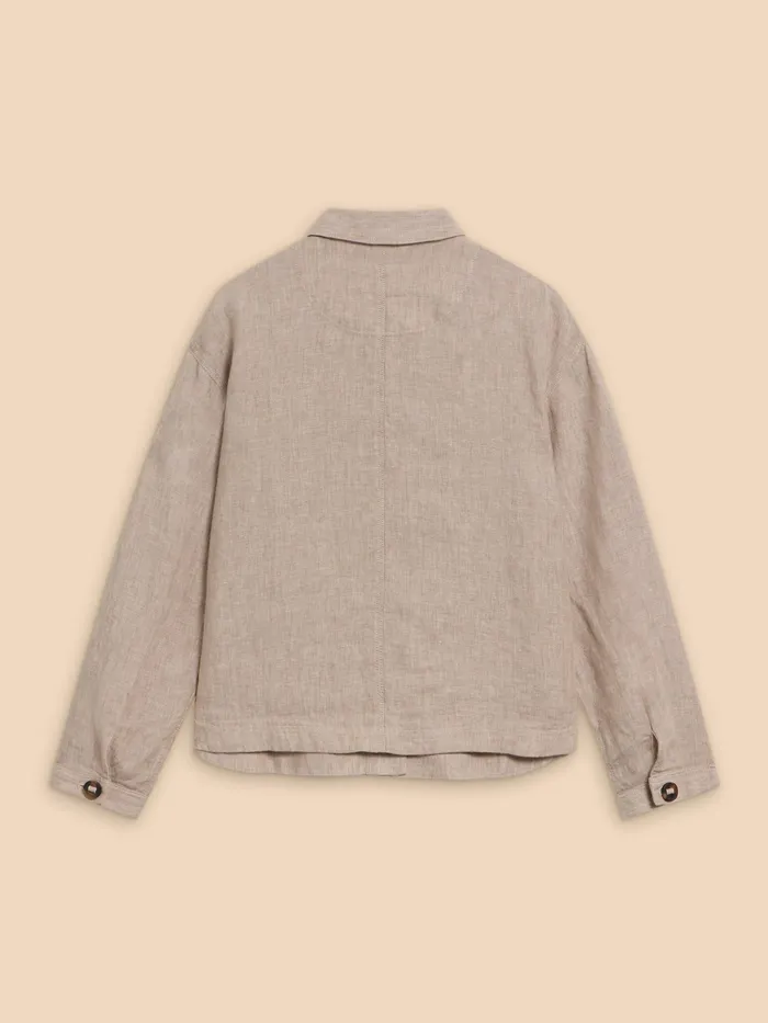 Women White Stuff Clothing Carrie Linen Collar Jacket Women White Stuff Clothing Carrie Linen Collar Jacket