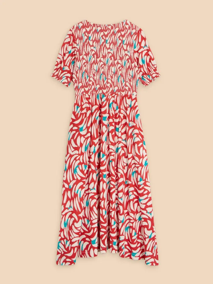 Women White Stuff Clothing Emily Shirred Jersey Dress