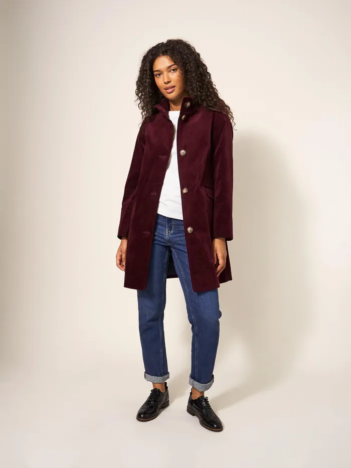 Women White Stuff Clothing Karla Smart Velvet Coat