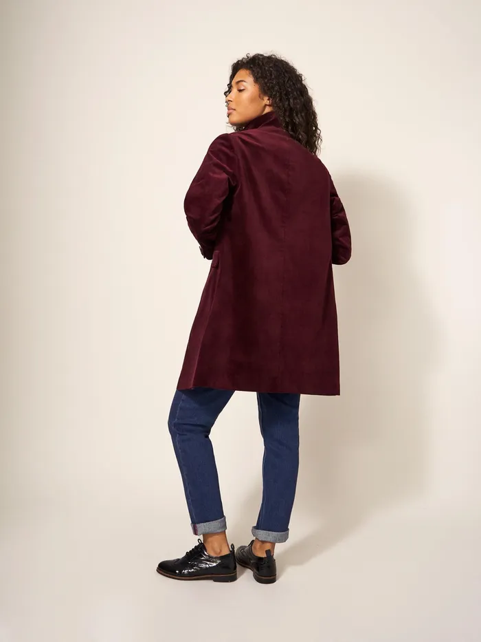 Women White Stuff Clothing Karla Smart Velvet Coat Women White Stuff Clothing Karla Smart Velvet Coat