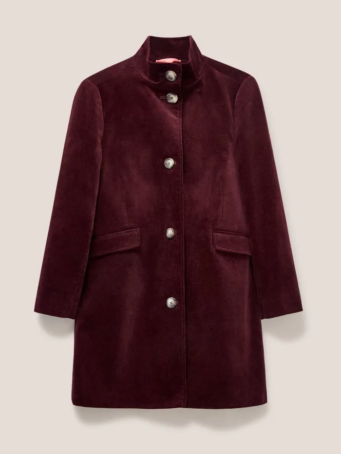 Women White Stuff Clothing Karla Smart Velvet Coat Women White Stuff Clothing Karla Smart Velvet Coat