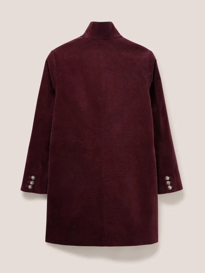 Women White Stuff Clothing Karla Smart Velvet Coat Women White Stuff Clothing Karla Smart Velvet Coat