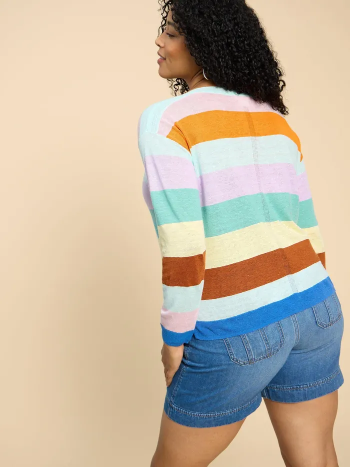 Women White Stuff Clothing LINEN CREW JUMPER Women White Stuff Clothing LINEN CREW JUMPER
