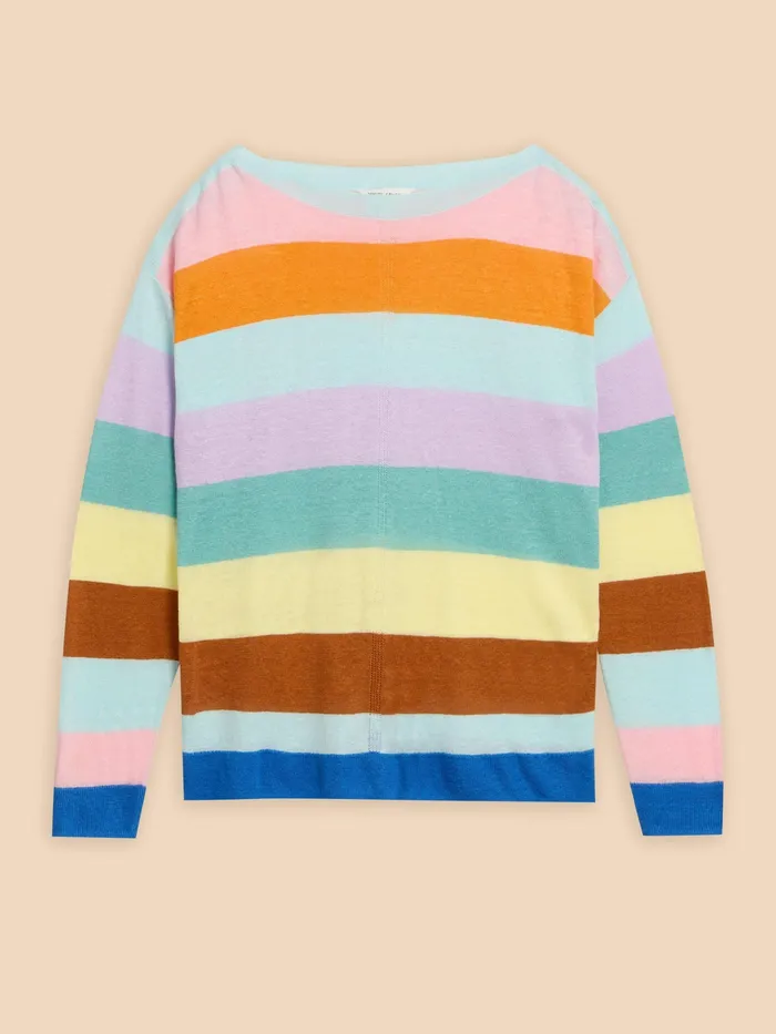 Women White Stuff Clothing LINEN CREW JUMPER Women White Stuff Clothing LINEN CREW JUMPER