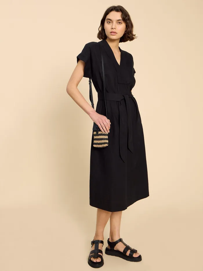 Women White Stuff Clothing Marianne Linen Blend Dress
