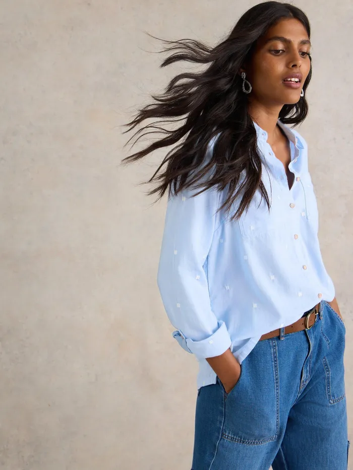 Women White Stuff Clothing Sophie Organic Cotton Shirt Women White Stuff Clothing Sophie Organic Cotton Shirt