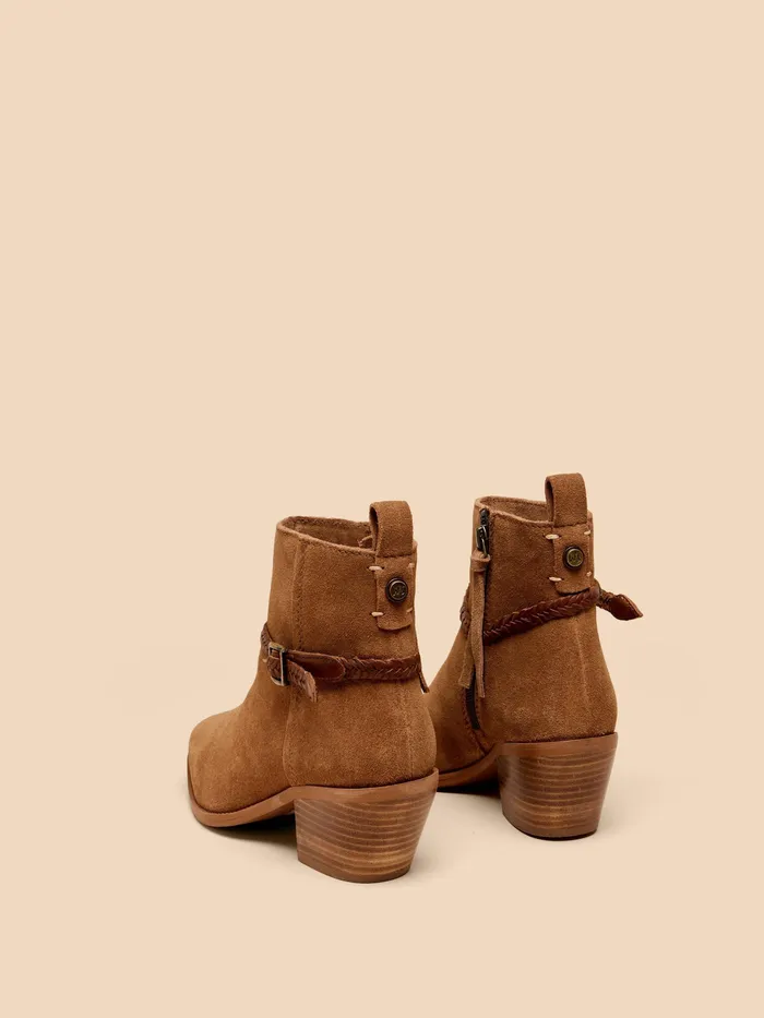Women White Stuff Footwear Peony Suede Plait Strap Boot Women White Stuff Footwear Peony Suede Plait Strap Boot
