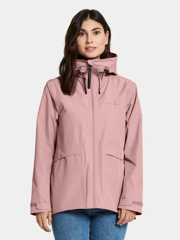Women Wide Jacket Oyster Lilac Didriksons Spring Jackets