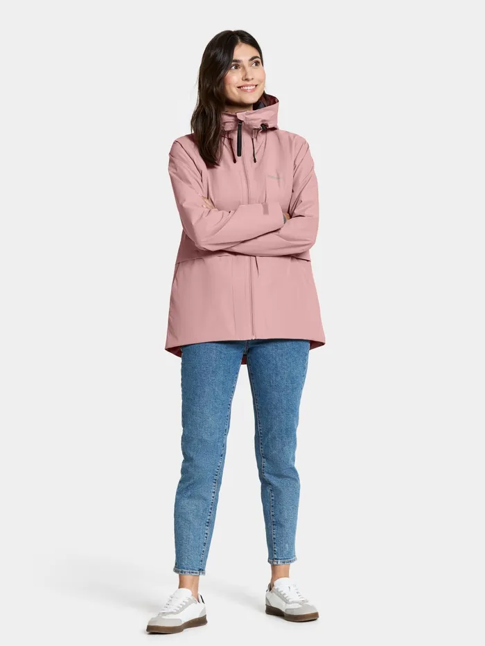 Women Wide Jacket Oyster Lilac Didriksons Spring Jackets