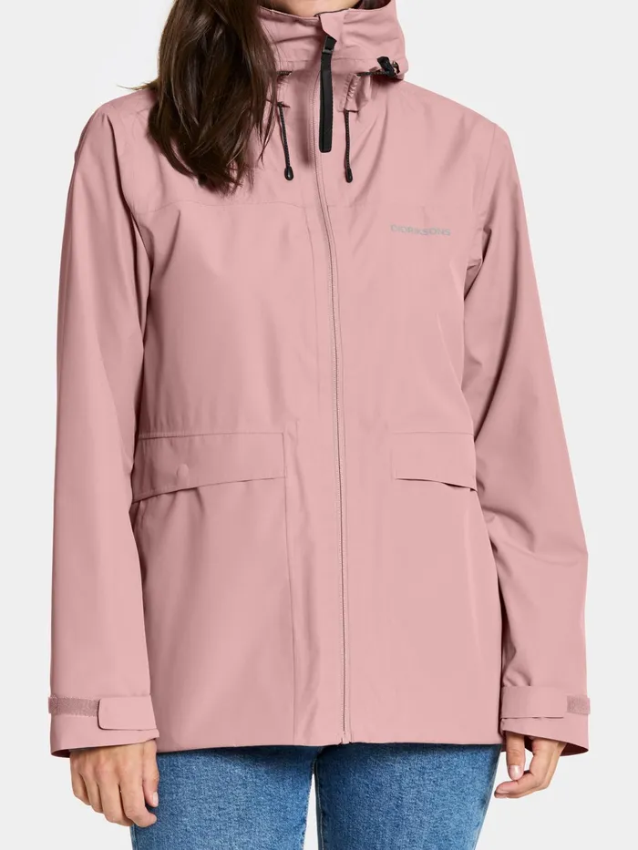 Women Wide Jacket Oyster Lilac Didriksons Spring Jackets