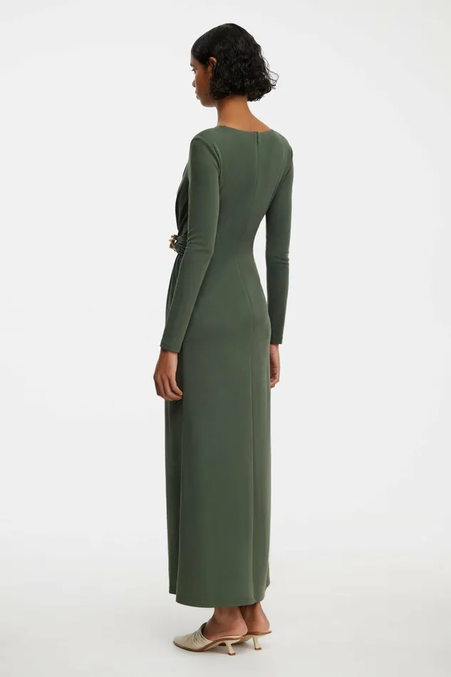 Women WYTHAM MIDI DRESS Deep Olive Acler Midi Dresses