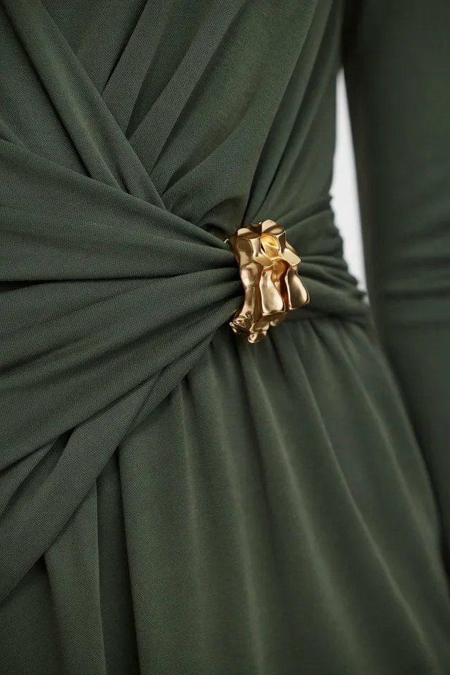 Women WYTHAM MIDI DRESS Deep Olive Acler Midi Dresses